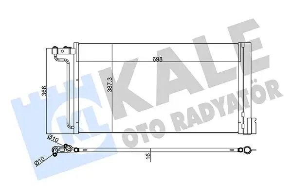 KALE 345220 Klima Radyatörü resmi