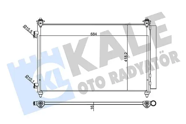 KALE 345250 Klima Radyatörü TD1161480A resmi