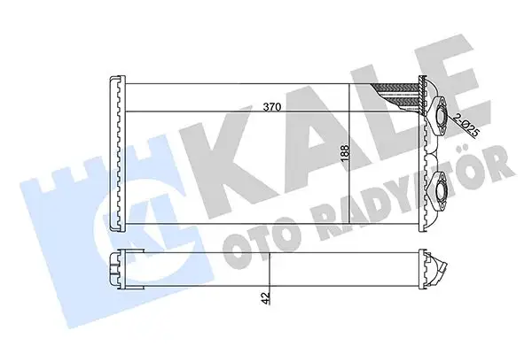 KALE 351735 Kalorifer Radyatörü 81619010067 resmi