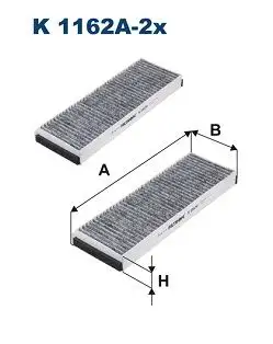 FILTRON K1162A-2X Polen Filtresi (Karbonlu) resmi