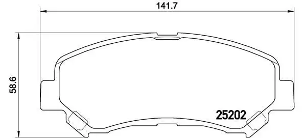 BREMBO P79028 Ön Fren Balatası resmi