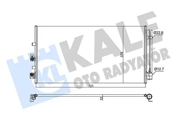 KALE 357280 Klima Radyatörü resmi