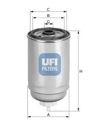 UFI 24.408.00 Yakıt Filtresi resmi