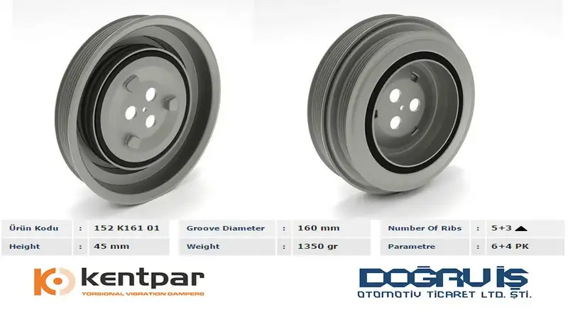 KENTPAR K16101 Krank Kasnağı resmi