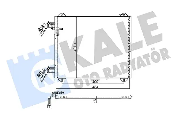 KALE 352615 Klima Radyatörü resmi