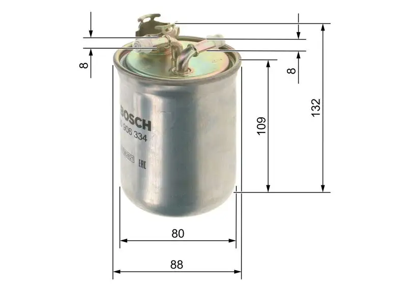 BOSCH 0450906334 Yakıt Filtresi resmi
