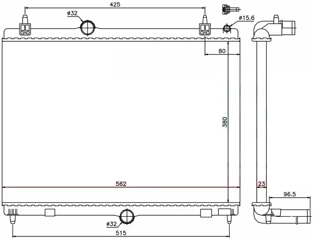 ORIS BPE045022 Radyatör 1330X2 resmi