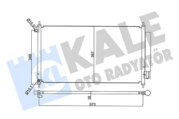 KALE 345395 Klima Radyatörü 80110TR0A02 resmi