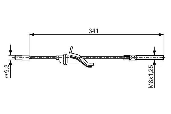 BOSCH 1987482188 El Fren Halatı (Ön) resmi