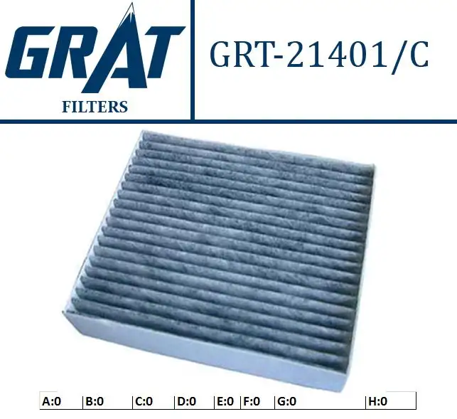 GRAT 21401C Polen Filtresi (Karbonlu) MR958016 resmi