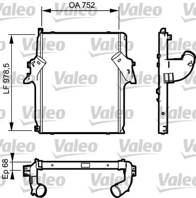 VALEO 818782 Turbo Radyatörü A9425011201 resmi
