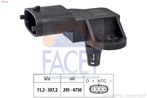 FACET 10.3152 MAP Sensörü 96440381 resmi