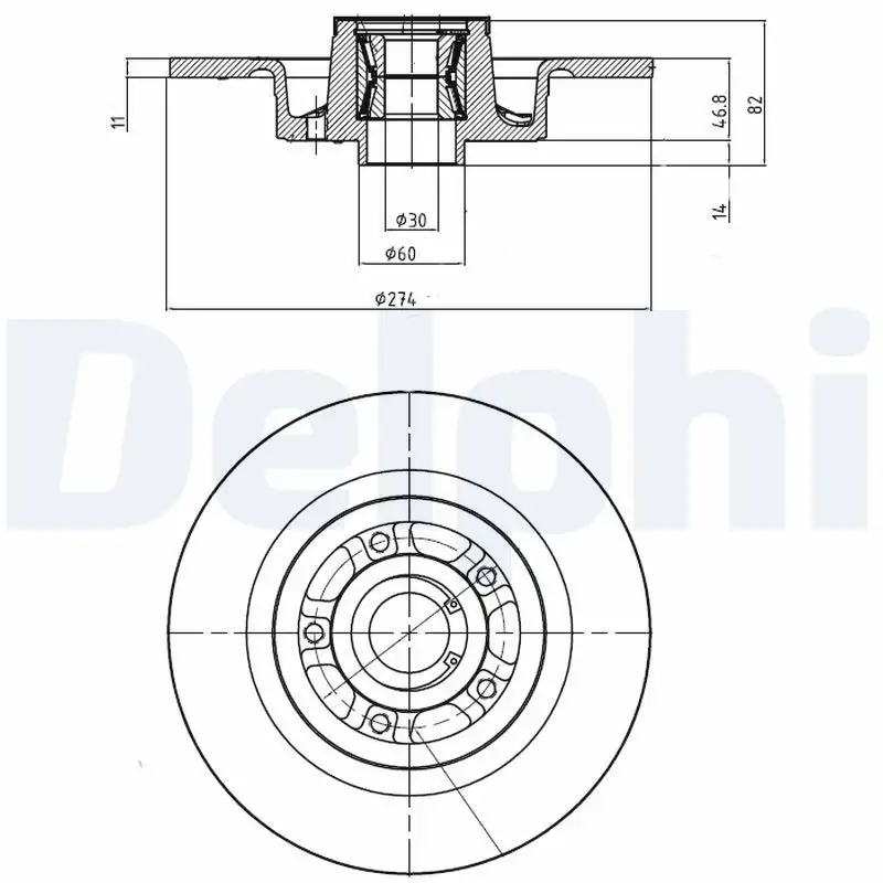 DELPHI BG9026RS Arka Fren Diski resmi