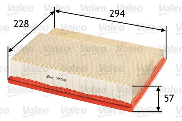 VALEO 585076 Hava Filtresi resmi