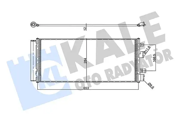 KALE 357980 Klima Radyatörü 13453205 resmi