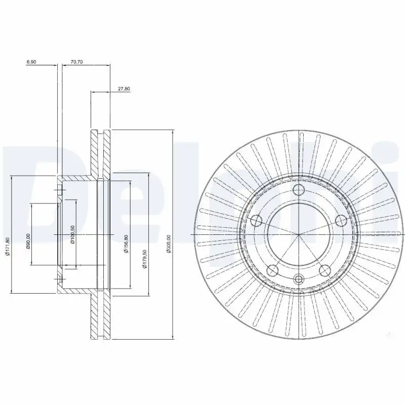 DELPHI BG9692 Ön Fren Diski resmi
