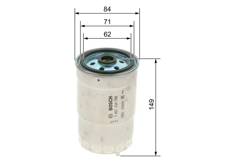 BOSCH 1457434106 Yakıt Filtresi resmi