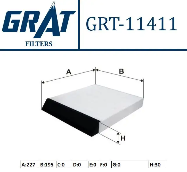 GRAT 11411 Polen Filtresi 7701047513 resmi