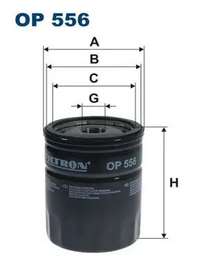 FILTRON OP556 Yağ Filtresi resmi