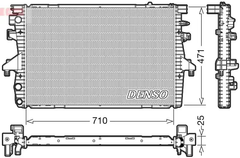 DENSO DRM32039 Radyatör 7H0121253K resmi