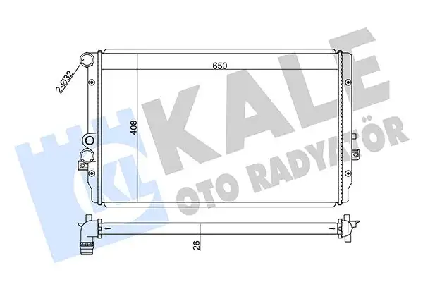 KALE 351905 Radyatör 1J0121253AC resmi