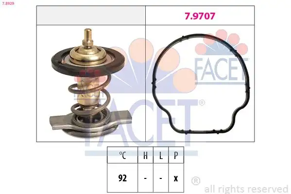 FACET 7.8929 Termostat A6422002315 resmi