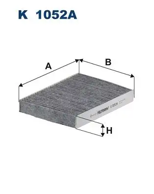 FILTRON K1052A Polen Filtresi (Karbonlu) 7711228912 resmi