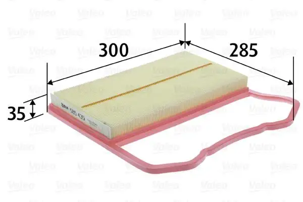 VALEO 585435 Hava Filtresi 4C129620C resmi