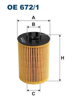 FILTRON OE672/1 Yağ Filtresi 11427511161 resmi