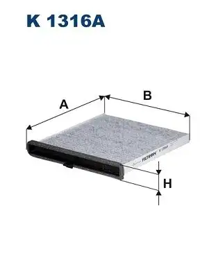 FILTRON K1316A Polen Filtresi (Karbonlu) KD4561J6X9A resmi