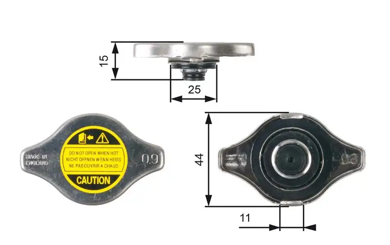 GATES RC127 Radyatör Kapağı resmi