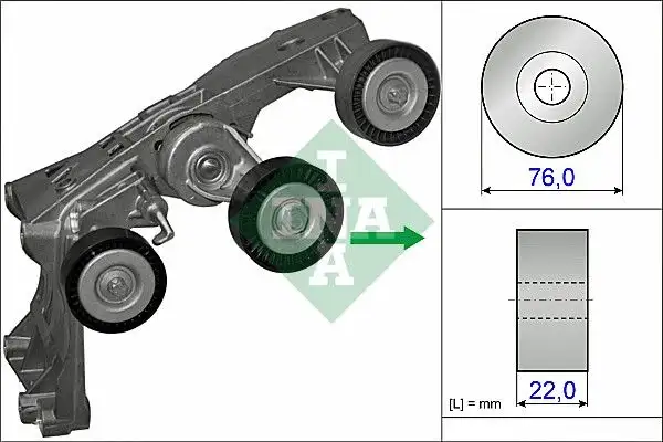 INA 534043110 Kayış Gergi Kütüğü A2662000970 resmi