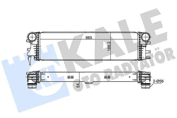 KALE 375645 Turbo Radyatörü A4475011301 resmi