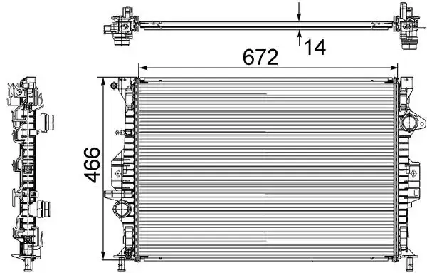 MAHLE CR906000S Radyatör resmi