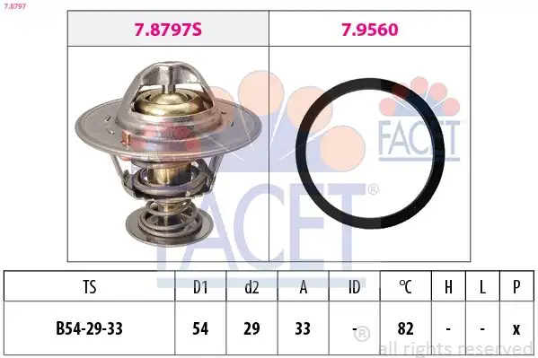 FACET 7.8797 Termostat 96868335 resmi