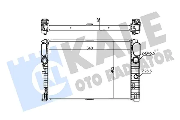 KALE 347275 Radyatör A2115003202 resmi