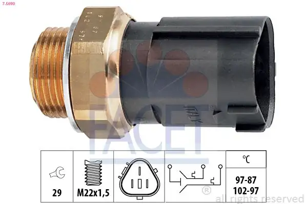 FACET 7.5690 Fan Müşiri 1J0959481A resmi