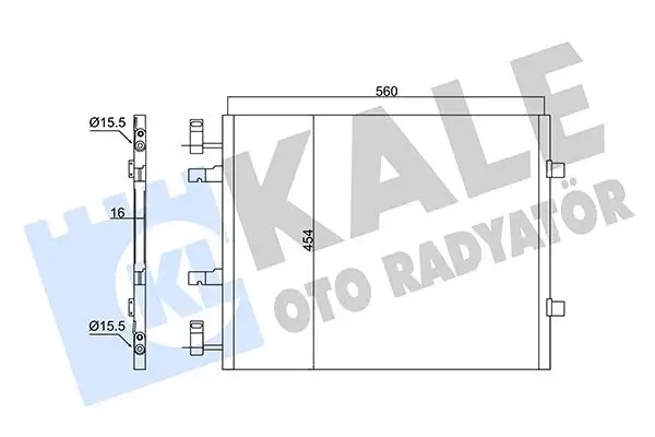 KALE 350670 Klima Radyatörü resmi