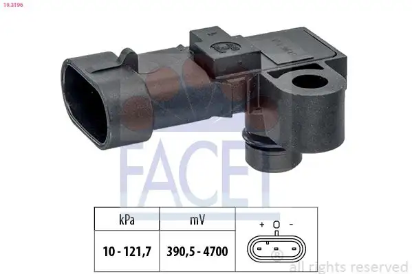 FACET 10.3196 MAP Sensörü 55563375 resmi