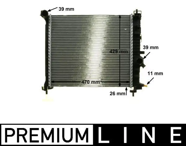 MAHLE CR1189000P Radyatör 13283249 resmi