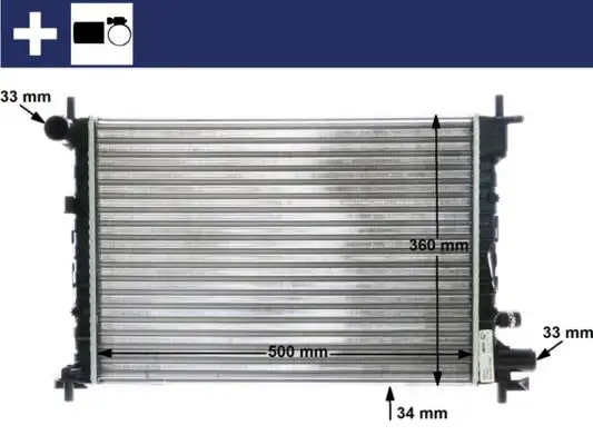 MAHLE CR381000S Radyatör resmi