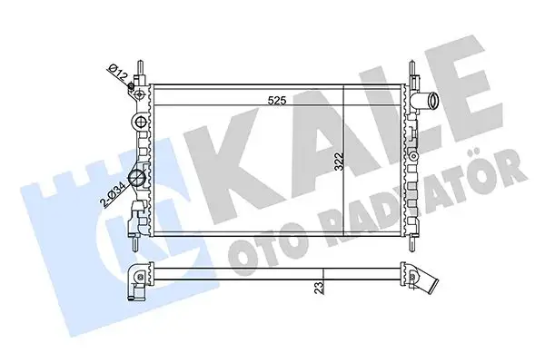 KALE 342430 Radyatör 1302057 resmi