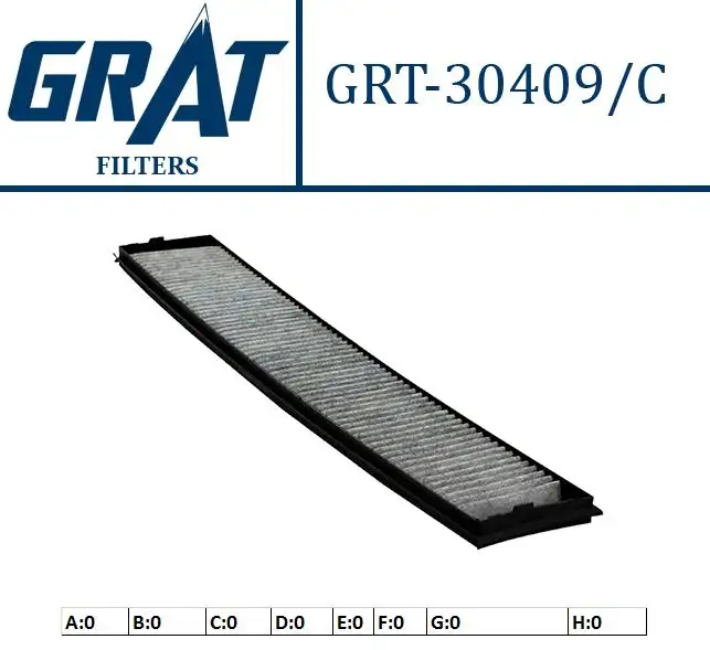 GRAT 30409C Polen Filtresi (Karbonlu) 64319071935 resmi