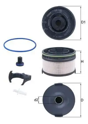 MAHLE KX533KIT Yakıt Filtresi resmi