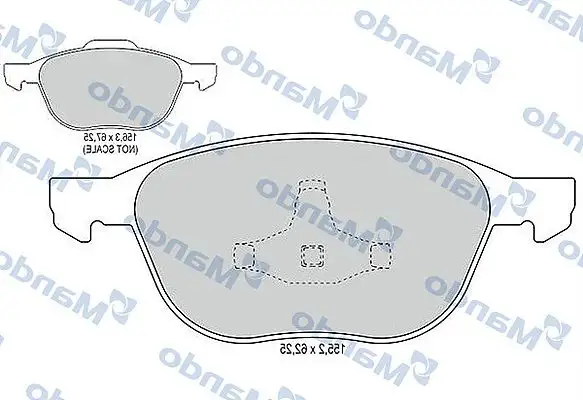 MANDO MBF015198 Ön Fren Balatası resmi