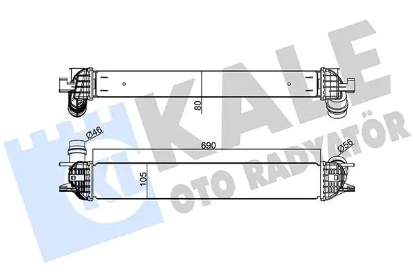 KALE 342385 Turbo Radyatörü 144610001N resmi