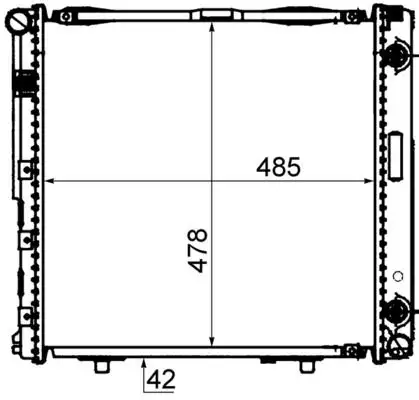 MAHLE CR292000S Radyatör A1245000203 resmi