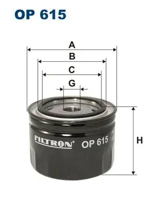 FILTRON OP615 Yağ Filtresi resmi