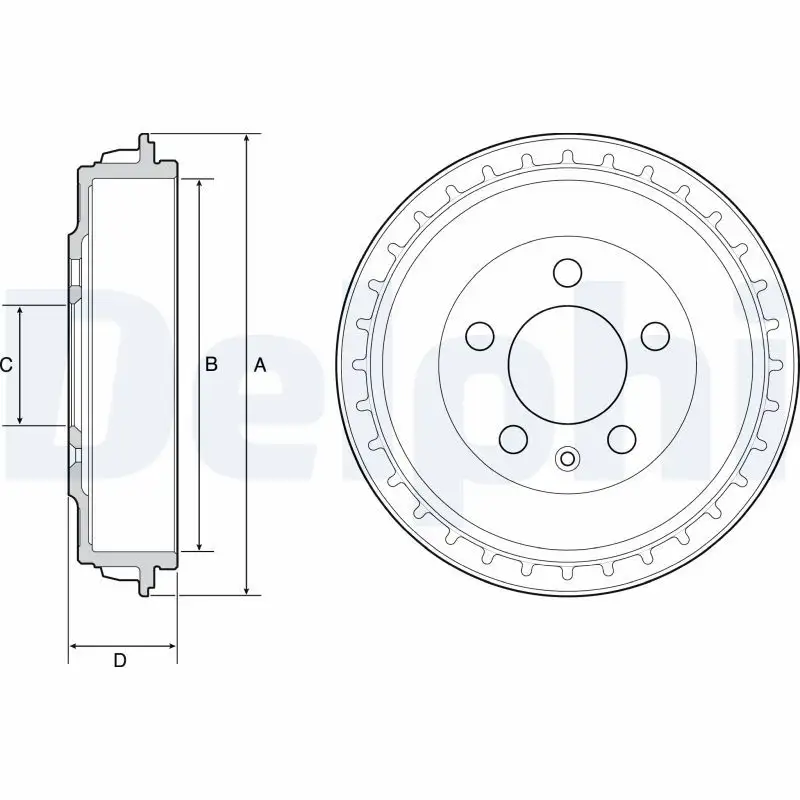 DELPHI BF563 Fren Kampanası 2Q0609617 resmi