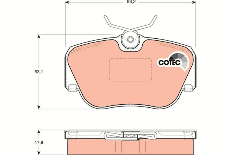 TRW GDB817 Ön Fren Balatası resmi